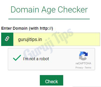 How to check Domain Age