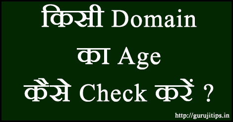 How To Check Domain Age