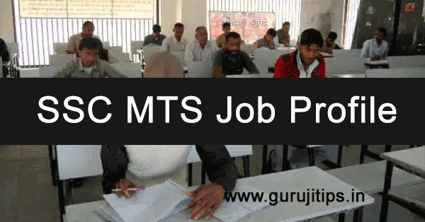 SSC MTS Job Profile